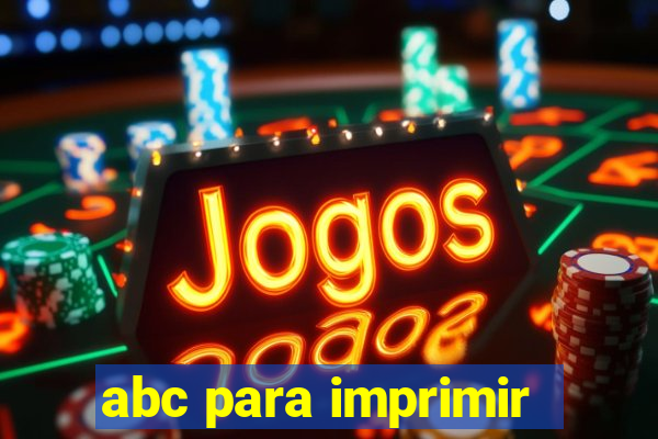 abc para imprimir